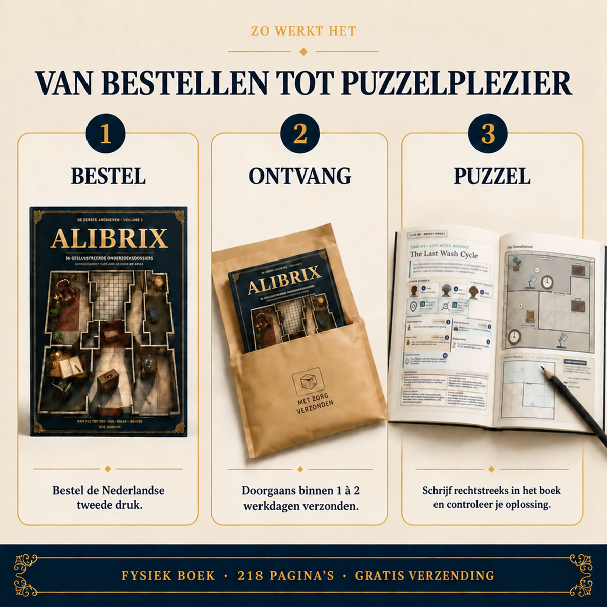 ALIBRIX Nederlandse tweede druk: bestellen, ontvangen binnen 1 à 2 werkdagen en direct puzzelen.