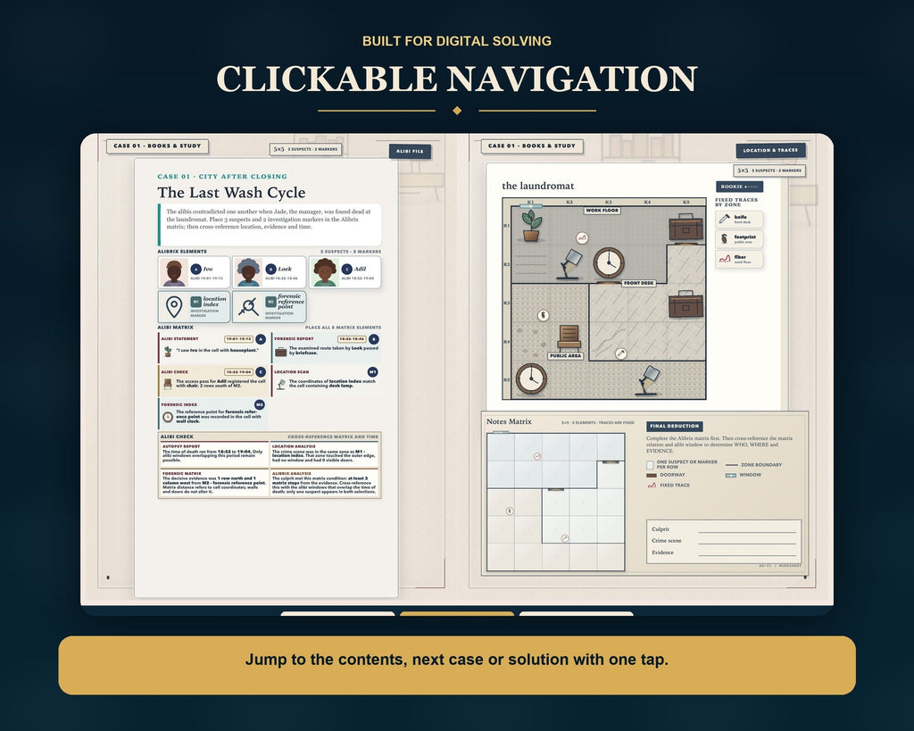 Clickable navigation in ALIBRIX