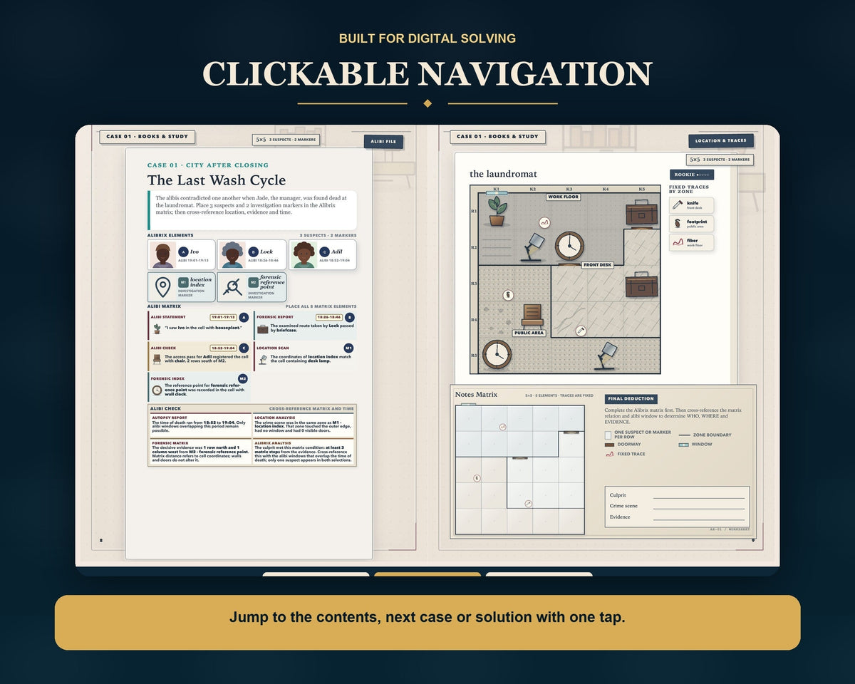 Clickable navigation in ALIBRIX