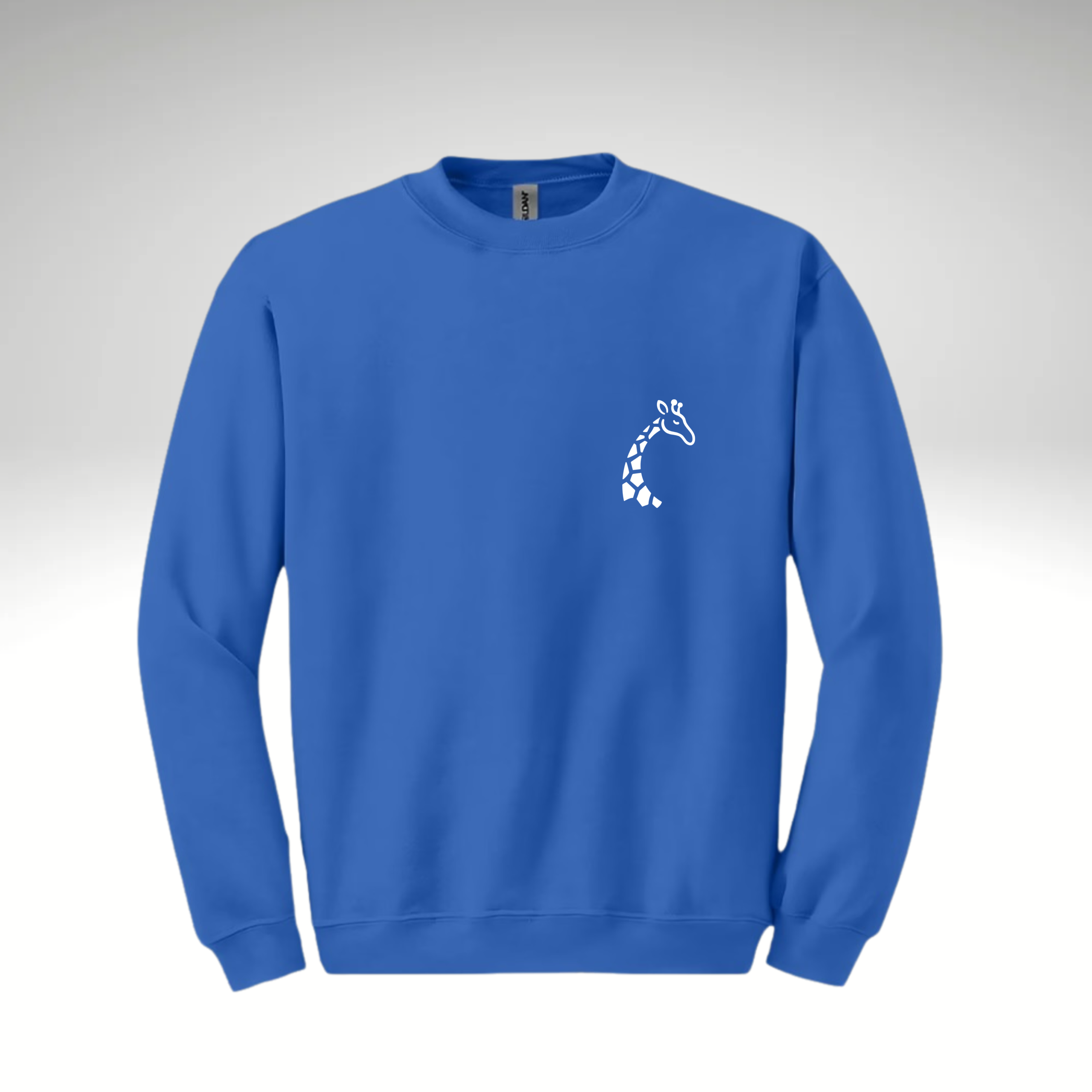 Vrolijke Deuntjes Sweater Koningsblauw | Witte bedrukking